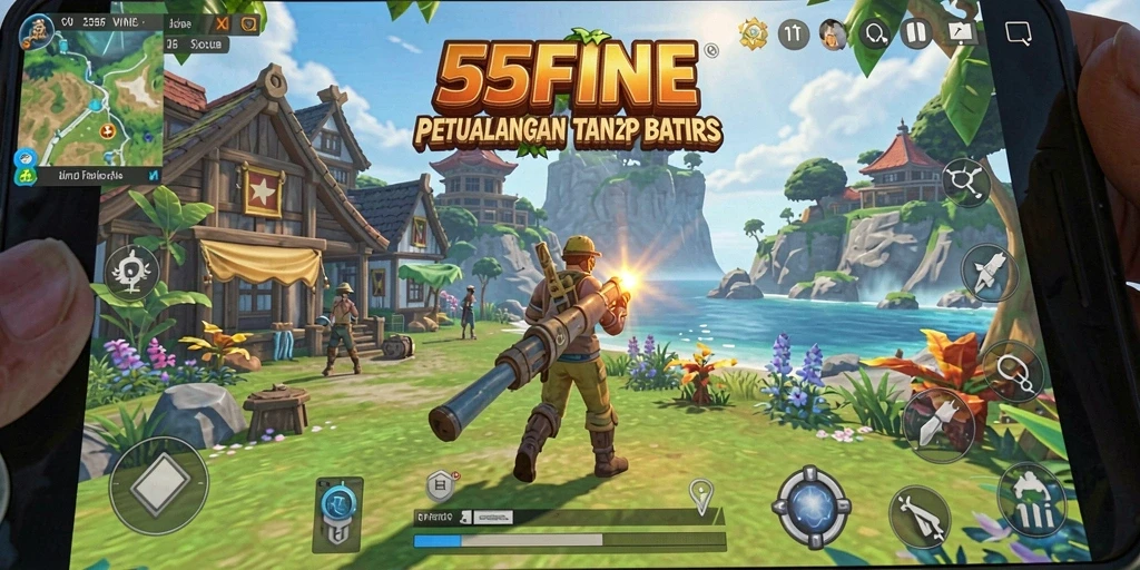 Tampilan gameplay Open World yang menakjubkan dari 55FIVE.
