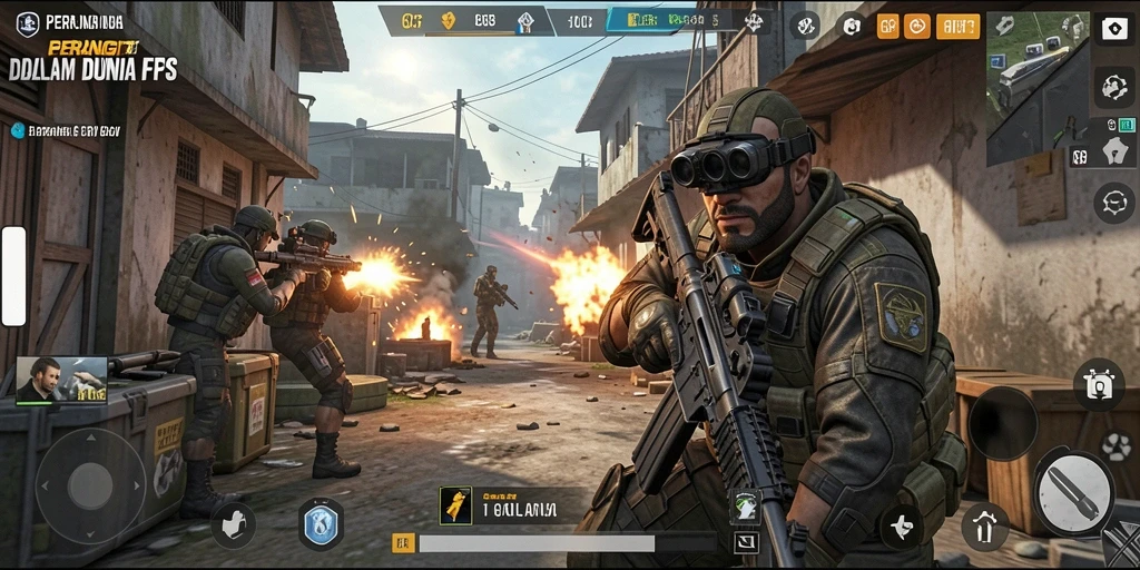Tangkapan layar menampilkan aksi gameplay intens di <strong>6CF</strong>.