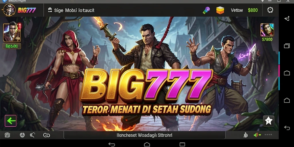 Screenshot gameplay BIG777 yang memperlihatkan suasana mencekam.