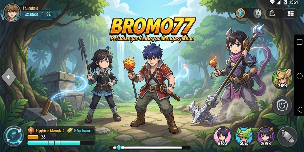 Tampilan gameplay yang menakjubkan dari BROMO77.