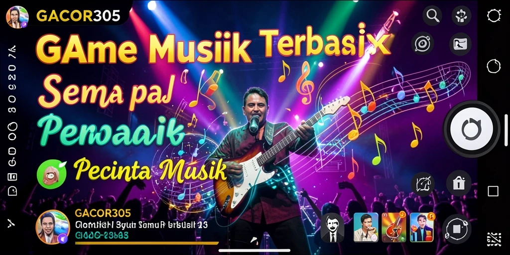 Tampilan gameplay <strong>GACOR305</strong> yang menarik dan interaktif dalam tantangan musik.