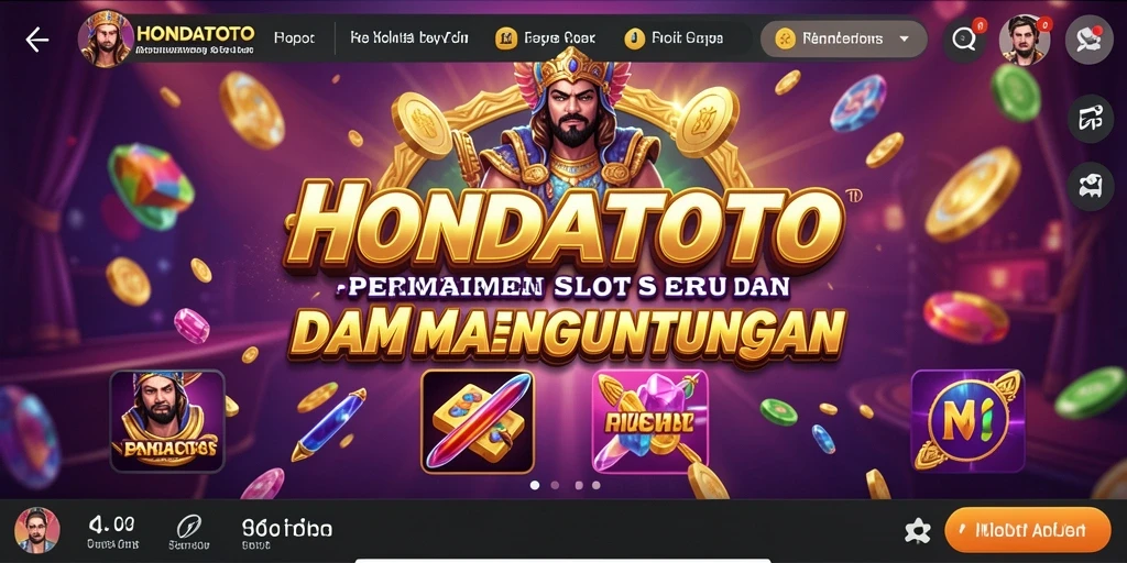 Screenshot HONDATOTO menunjukkan gameplay menarik dan dinamis dari permainan Slot.