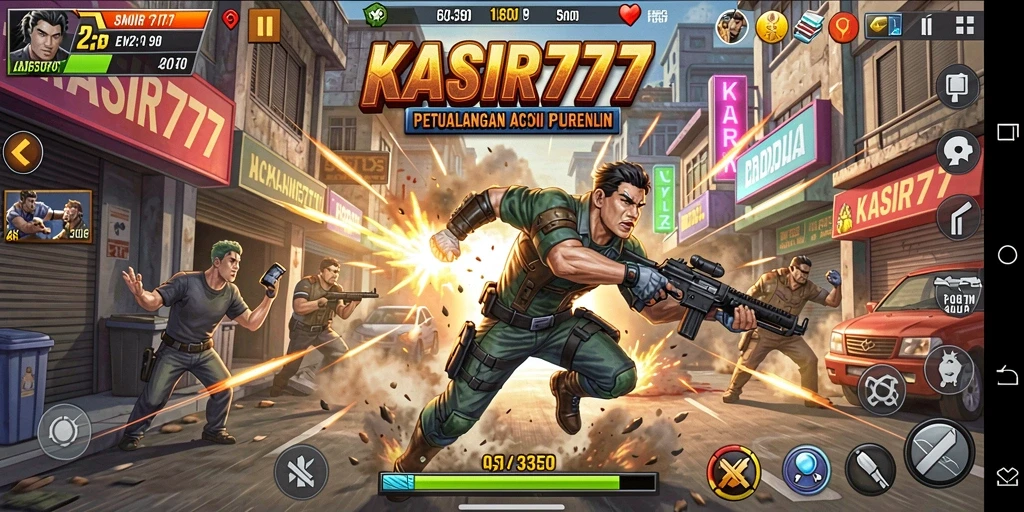 Tampilan aksi seru di KASIR777 dengan grafis menawan.