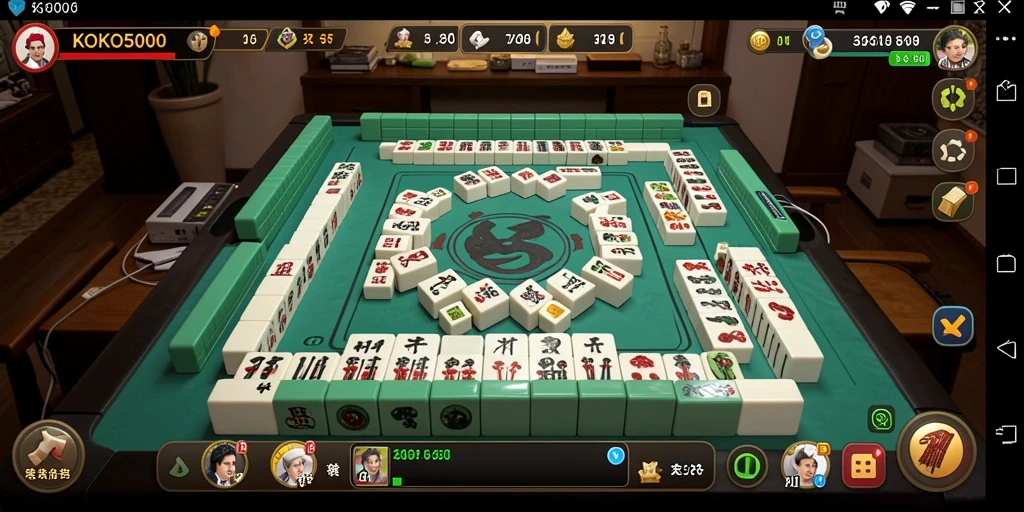 Tampilan gameplay Mahjong yang seru di KOKO5000.