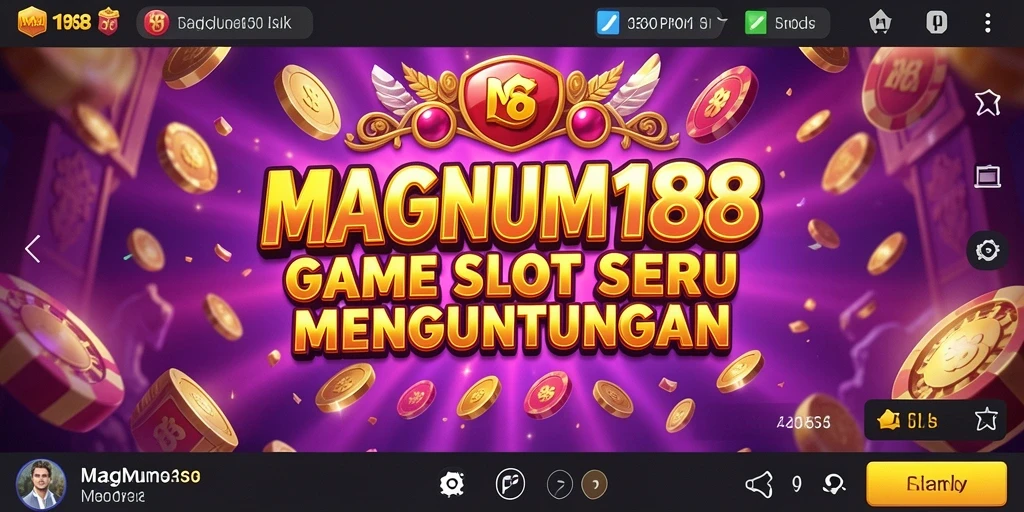 Tampilan menarik dari gameplay slot MAGNUM188 yang penuh warna.