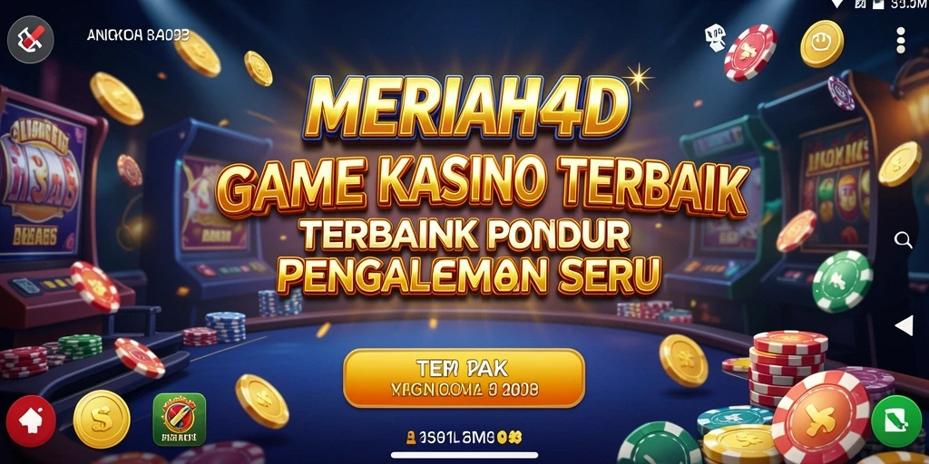 Screenshot gameplay MERIAH4D yang menunjukkan suasana kasino yang mendebarkan.