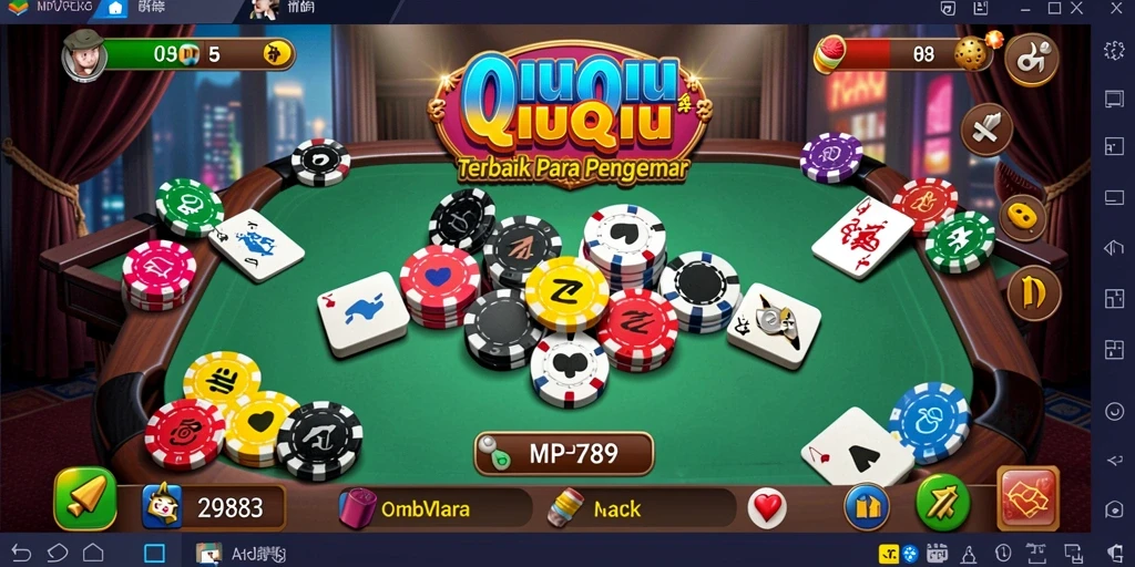 Screenshot gameplay QiuQiu yang seru dan mendebarkan.