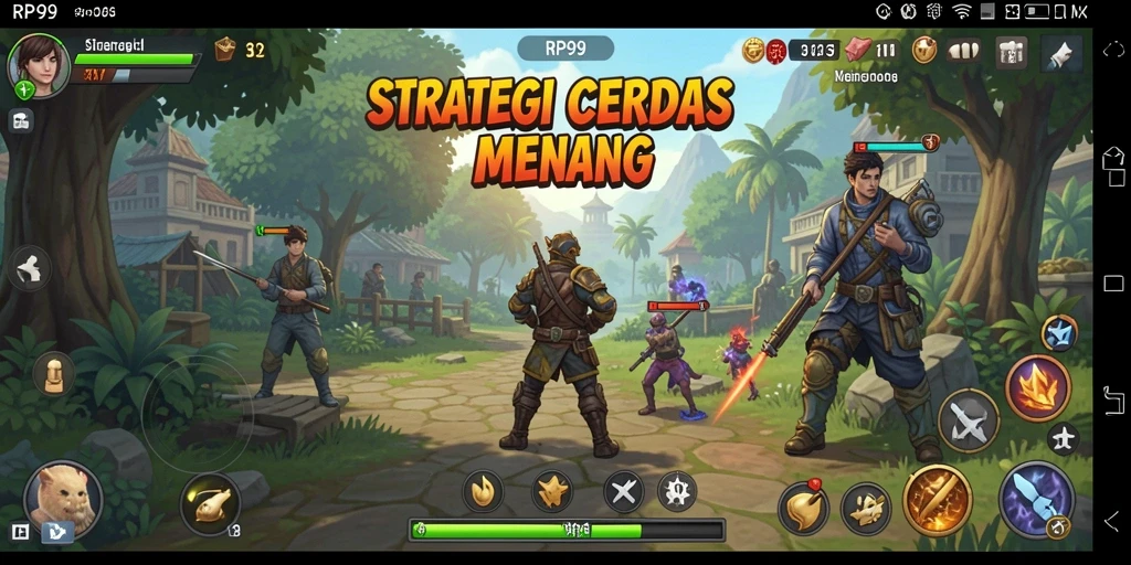 Tampilan gameplay seru dan menantang di RP99.