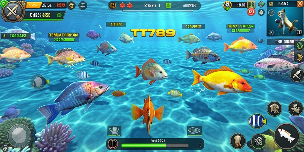 Tampilan gameplay seru dari TT789 dengan tembak ikan.