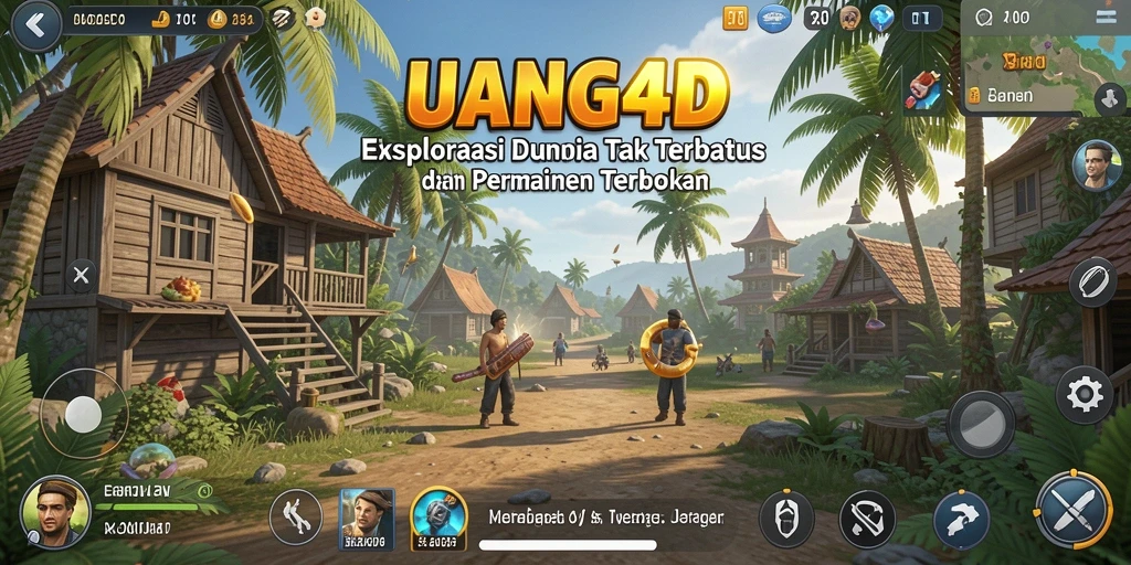 Tampilan gameplay <strong>UANG4D</strong> yang menakjubkan dalam menjelajahi dunia terbuka.