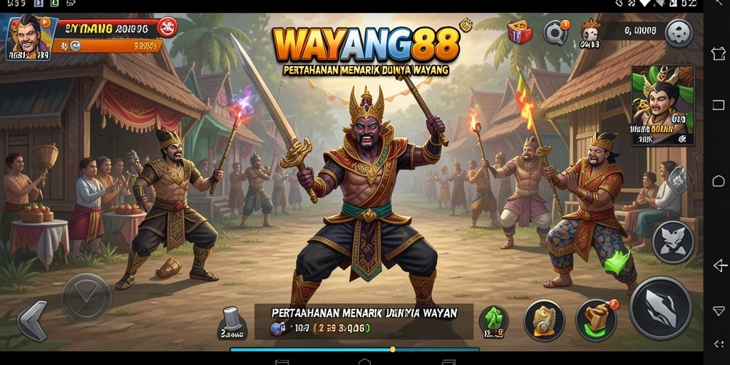 Screenshot utama WAYANG88 menampilkan aksi strategi Tower Defense yang mendebarkan.