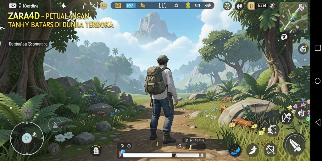 Gameplay ZARA4D menampilkan eksplorasi luas dan petualangan yang mendebarkan.